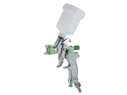 Mini pistola de pintura a ar comprimido com reservatório de 100ml e bico de 0,8mm para carros, móveis e paredes.