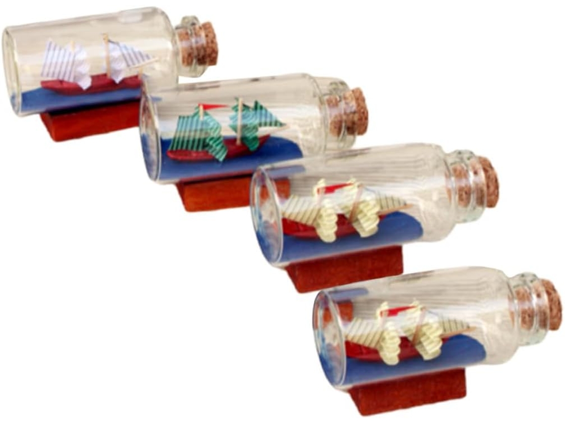 Conjunto De 4 Potes Decorativos Para Desejos, Enfeites Elegantes Para Casa E Escritório, Cores Sorti Gokoco