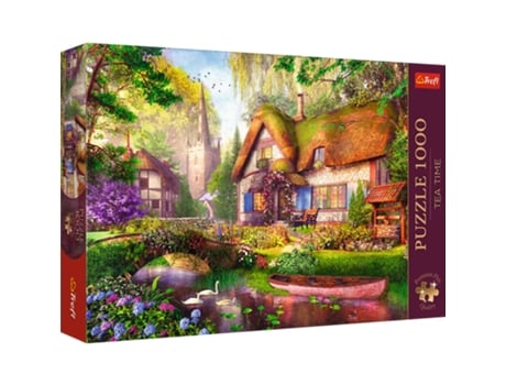 Puzzle 1000 Premium Plus Hora Do Chá Uma Casa De Campo Na Floresta Trefl 10804 Trefl Puzzle
