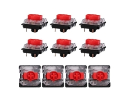 Switch Lurelia para teclado mecânico Gateron de baixo perfil com switches vermelhos, azuis e marrons Axis KS-27 Slim