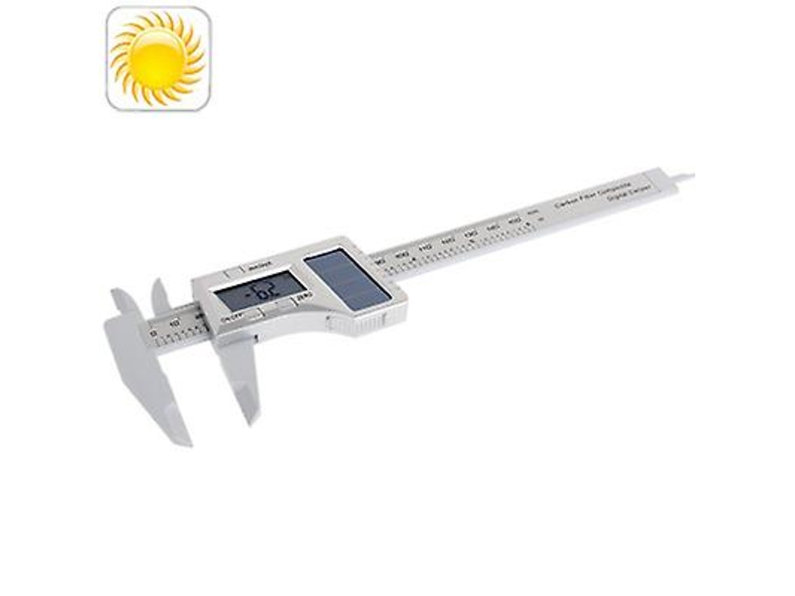 Paquímetro Vernier Com Display Digital Solar De 0 150 Mm Slowmoose