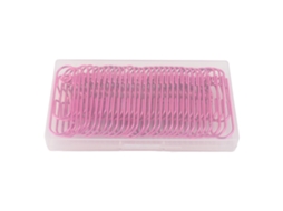 30 Clips De Pluma De Metal Acero Inoxidable Multifunción Clip De Libro Portátil Rojo Rosa