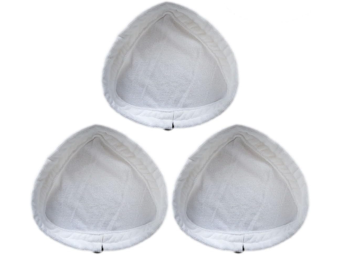 Conjunto De 3 Unidades Panos Fibra Triangulares Reutilizáveis Com