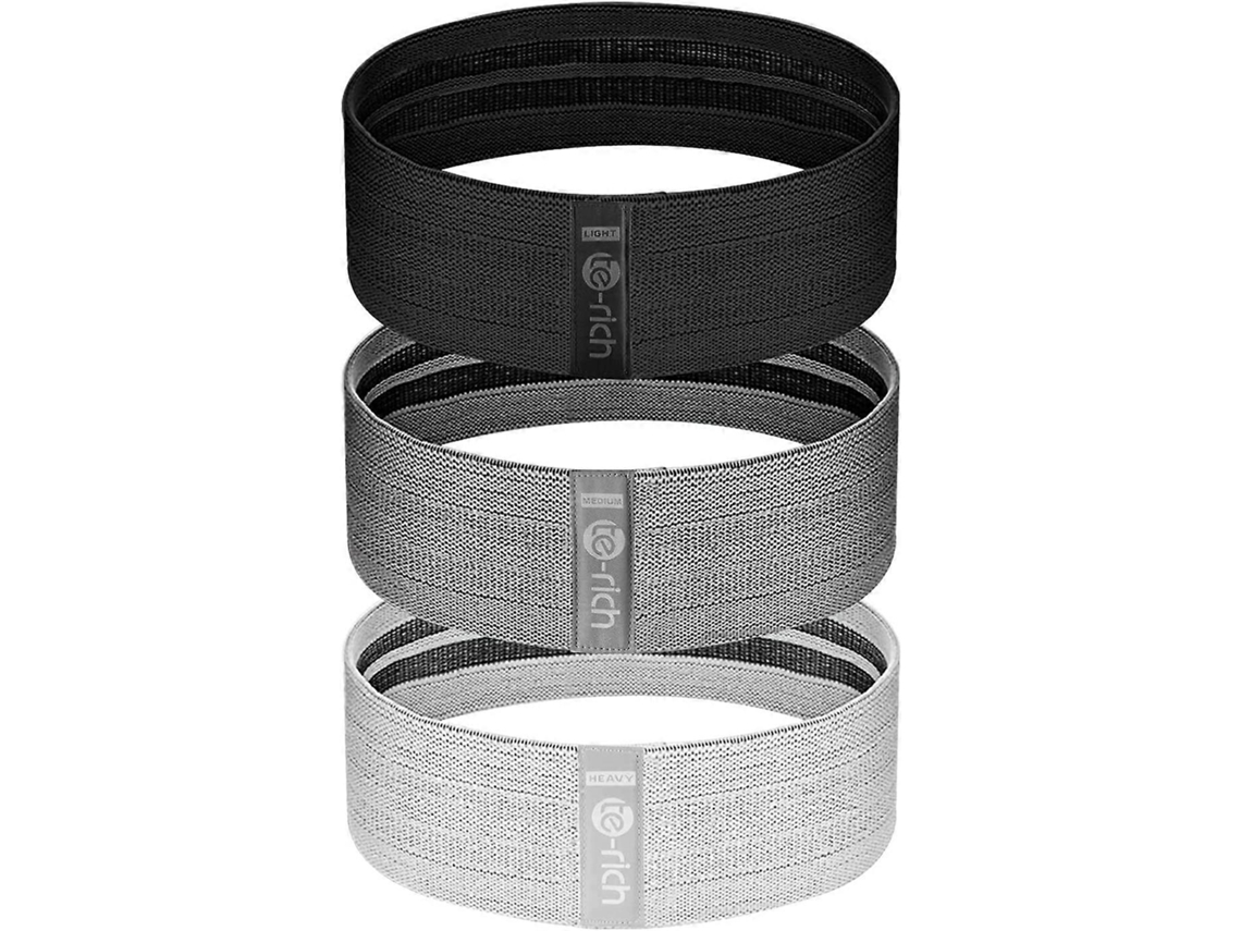 Lurelia Faixa Elástica Preto / Cinza, Em Algodão, Com Aquecimento, Para Pernas E Glúteos