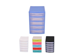 Cajonera Guadiana Multiusos - Torre Sobremesa Organizador Azul 5 Cajones