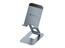 Suporte Para Smartphone / Mesa Dobrável Ultracompacta Em Alumínio Forcell Cinza