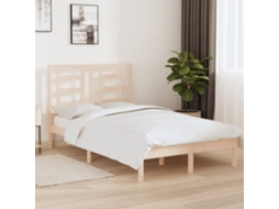 Vidaxl Cama Sem Colchão 120x200 Cm Madeira De Pinho Maciça