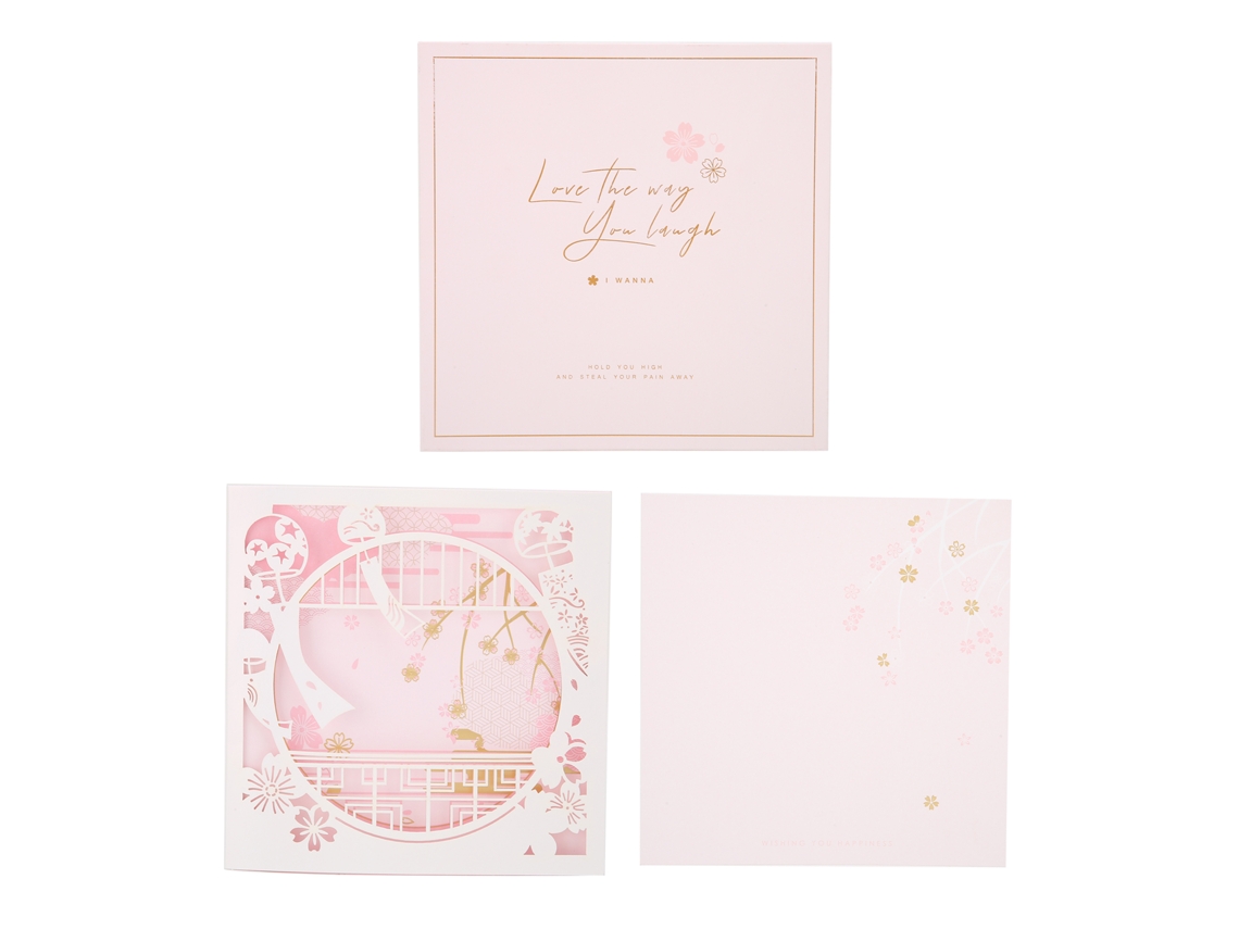 Laxiscreed Cartão Hollow Pocketfold Com Envelope Para Felicitações De Casamento, Aniversário Ou Natal