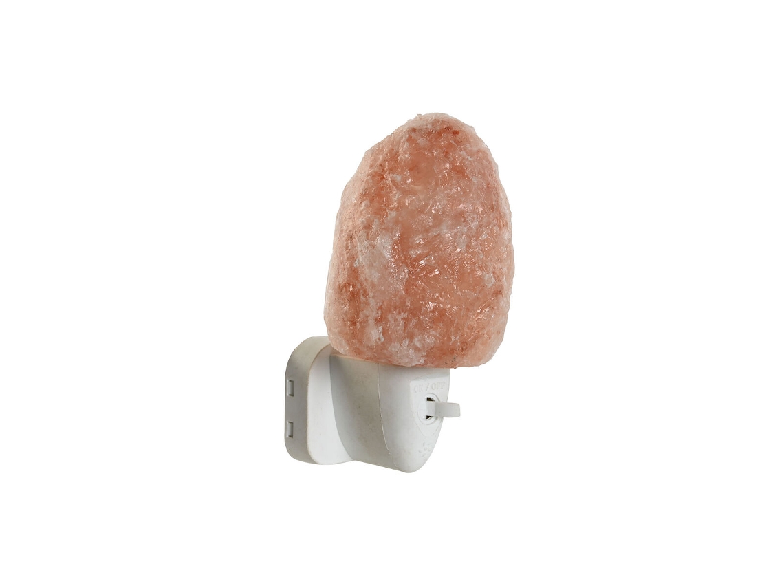 Luminária de Parede HOME ESPRIT Branco Cor de Rosa Sal 15 W Árabe 220 V 6 X 12 X 12 Cm
