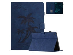 Capa de couro inteligente Webake para tablet com design de coqueiro