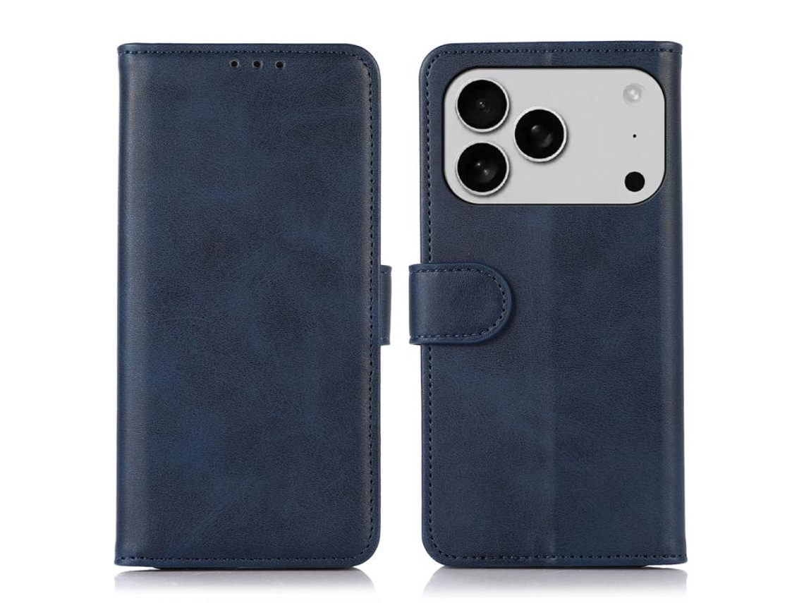 Capa Para Iphone 17 Pro Em Couro Com Textura De Vaca