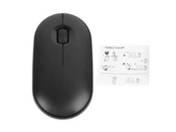 Aetheria mouse Sem Fio Bt Ou Usb Receptor Clique Silencioso Slim Leve Estilo Simples para Escritório Família Escola Preto