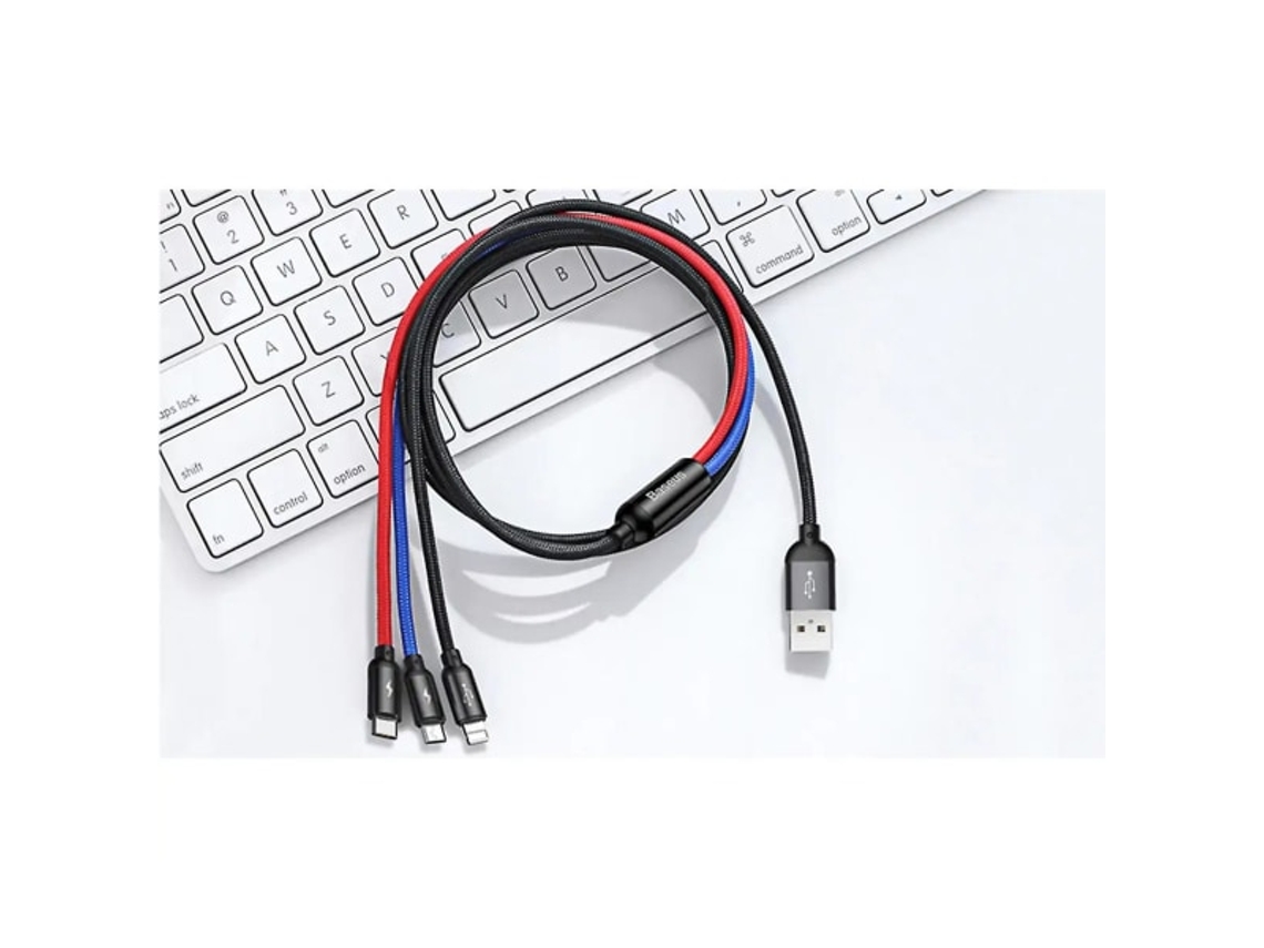 Cabo Usb-c Micro Usb 1,2 M Rápido Compatível Com Iphone