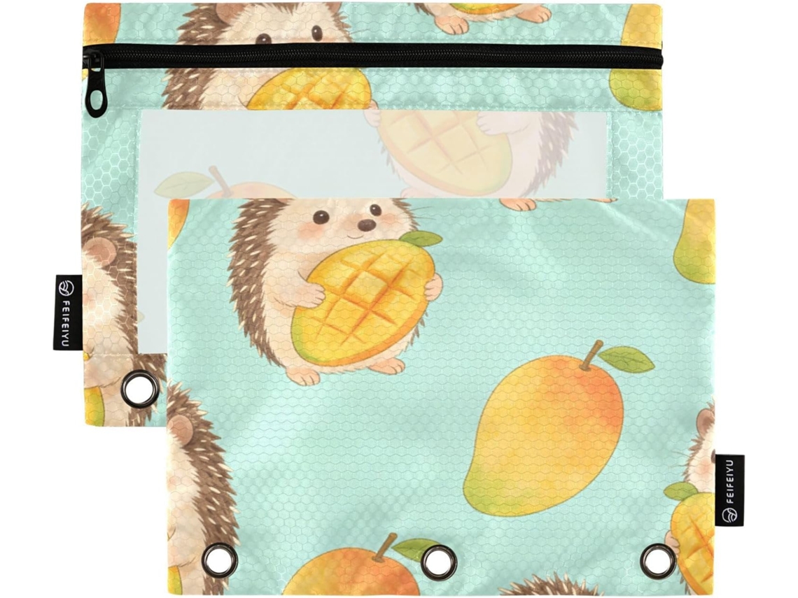 Adorável Pasta de Plástico para 3 Colagens, Pacote com 2 Unidades, Material Escolar para Professores, Com Nossos Desenhos