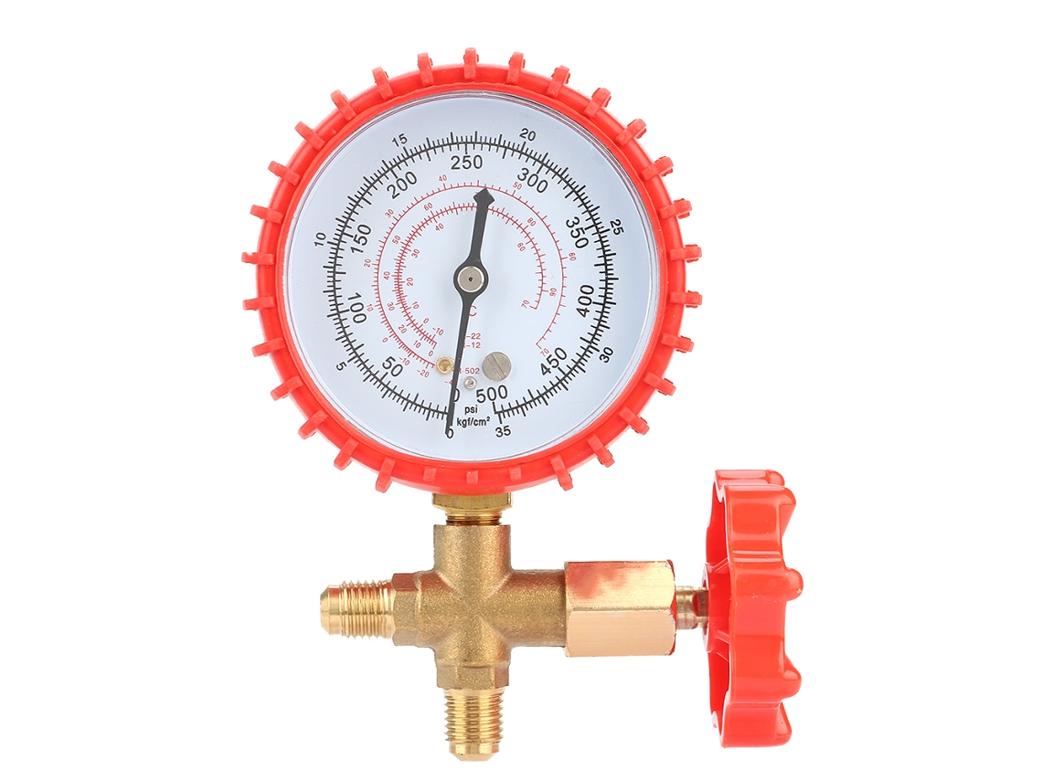 Manômetro De Mangueira Para Ar Condicionado 500psi Com Válvula Compatível R12 R22 R134a R410 R502