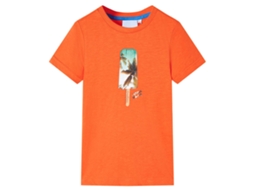 T-shirt De Criança Laranja-escuro 128