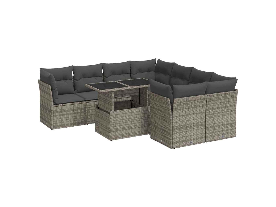 Garden Sofa Set, Garden Sofa Sets Vidaxl Cinzeto Rattan / Vime (n/a)