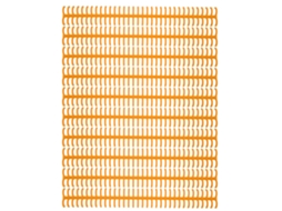 10pcs Espinha de Encadernação Plástica 34 Furos Anéis Detacháveis 12mm Laranja