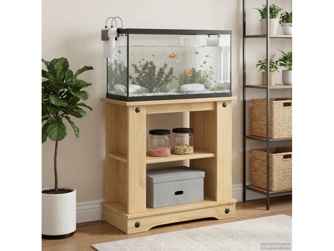 Vidaxl Suporte Para Aquário Corona Castanho 60 X 30 X 60 Cm 150 Kg