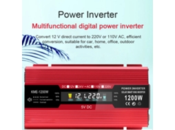 Laxiscreed Inversor De Energia Para Carro 12v A 220v Com Porta Usb, Ideal Para Viagem