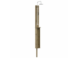Conjunto 1 Chuveiro Externo Vidaxl Castanho Madeira De Pinho Impregnada (24 X 19 X 246 Cm)