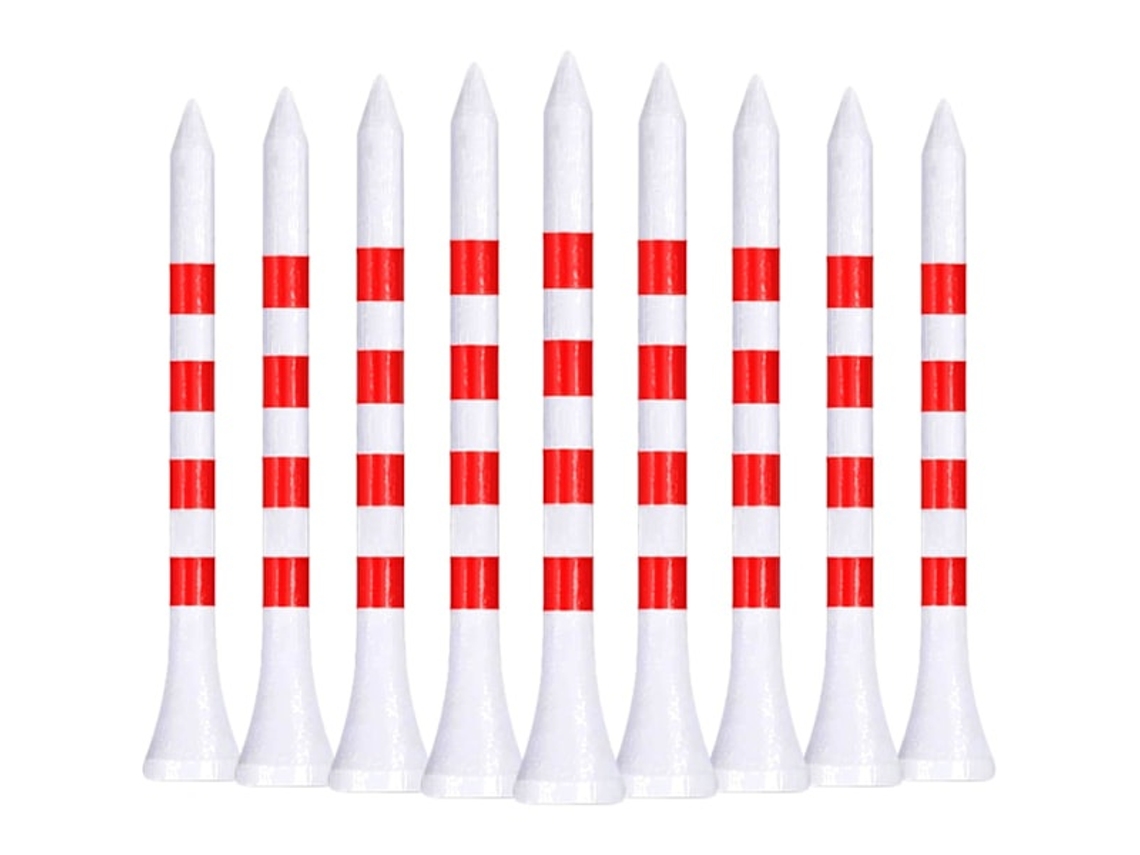 Lurelia Pacote Com 100 Tees De Golfe Longos Com Marcadores De Elevação, Feitos De Bambu Biodegradável, Sustentável E Com Atrito Reduzido ( )