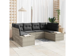 Vidaxl Conjunto De Sofá De Jardim 6 Unid. 6-número De Lugares