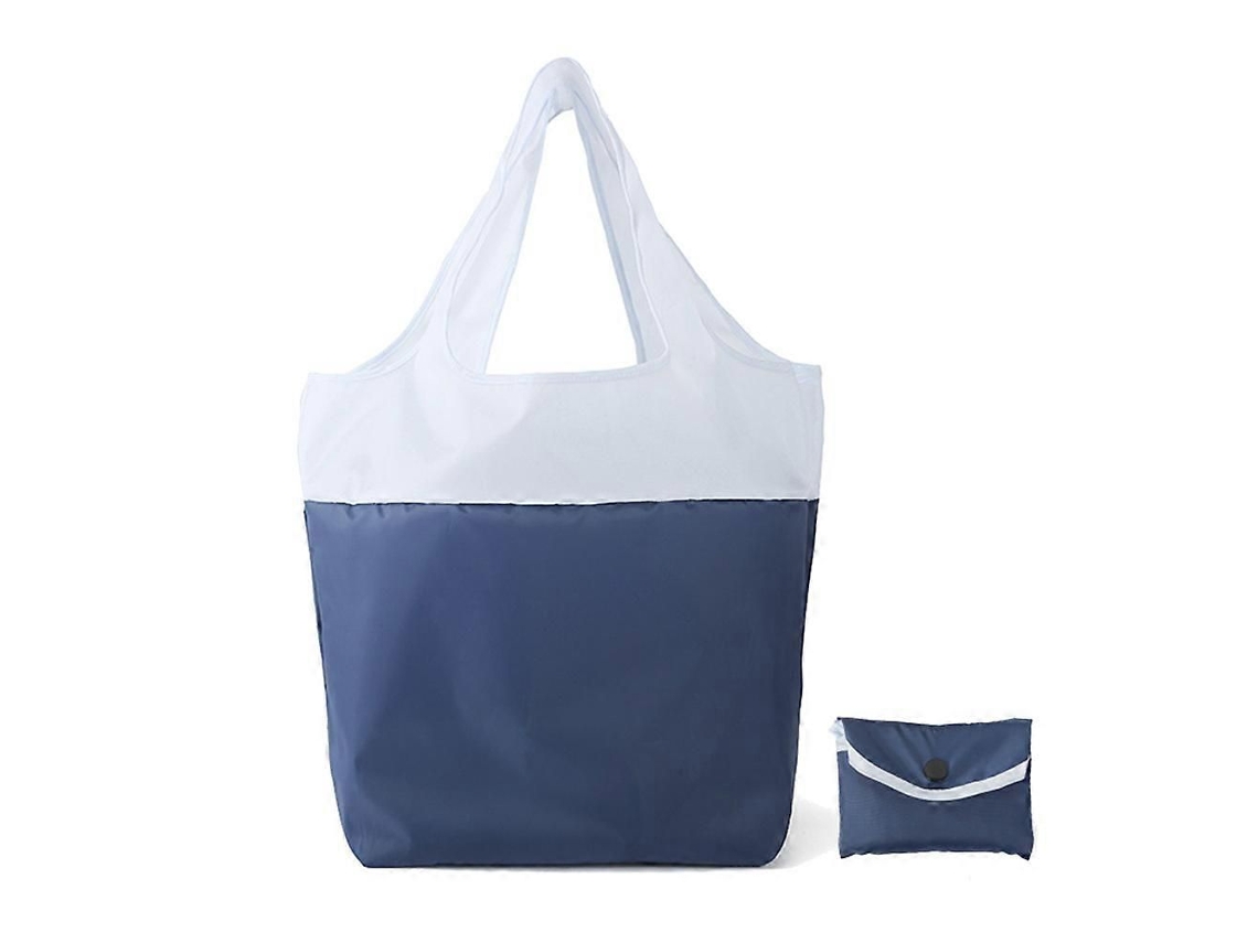 Sacola De Compras Dobrável, Impermeável E De Grande Capacidade, Ecológica, Estilo Japonês, Ideal Para Viagens E Compras De Supermercado, Na Cor Azul.