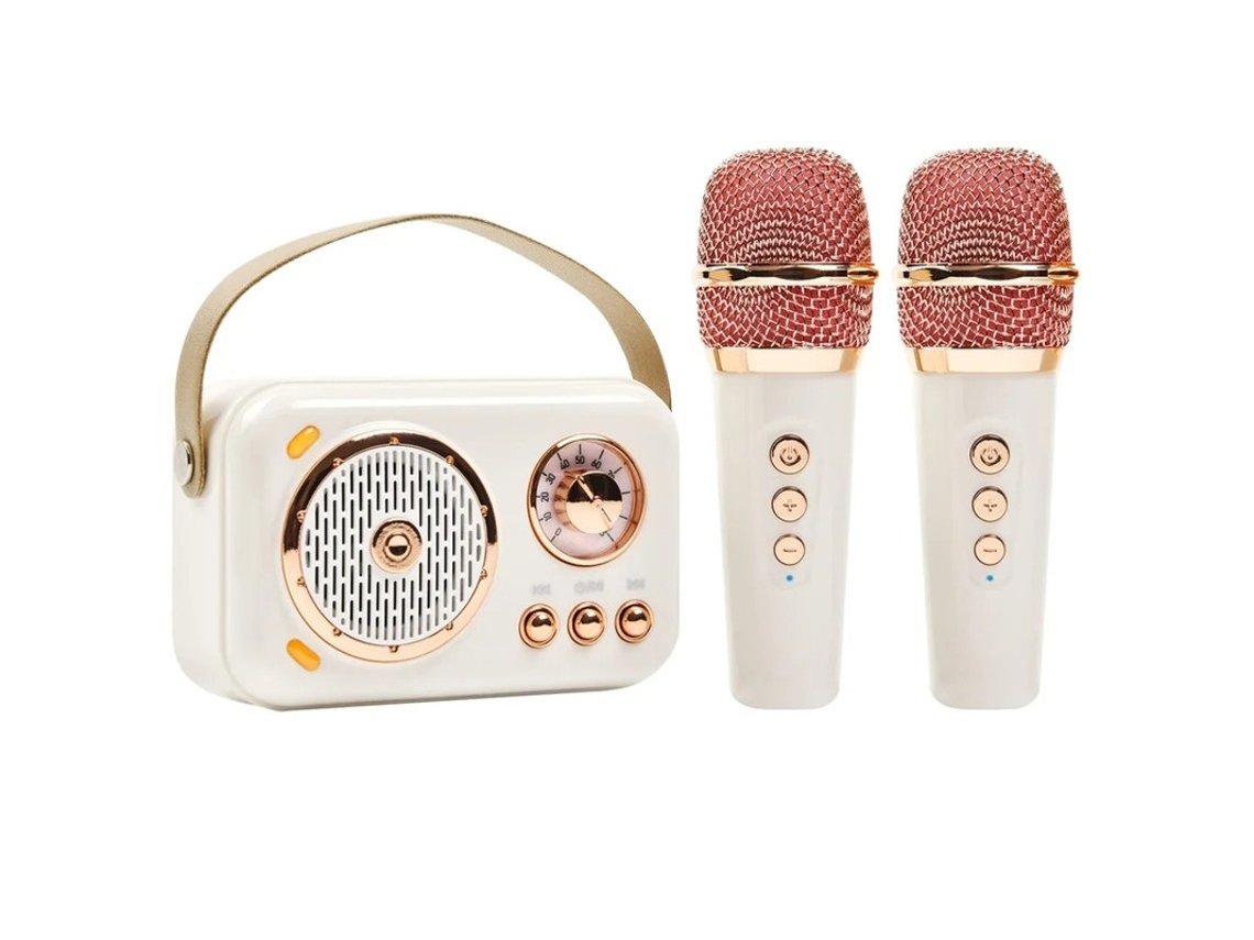 Alto Falante Bluetooth Portátil Com Microfone, Máquina Retrô Portátil De Alto Falante Com Microfone De Karaokê Para Crianças E Adultos, Fest Yizhood