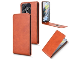 Capa De Couro Com Flip Vertical Magnético Para Celular