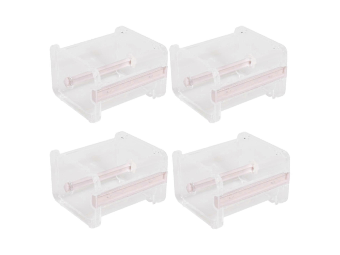 Conjunto de 4 Unidades Dispensador Fita Adesiva Washi Mesa, Cortador e Suporte para em Rolo. GOKOCO