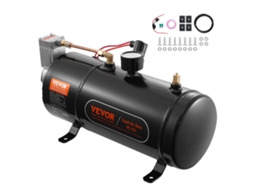 Compressor de Ar VEVOR 12V com Sistema de Compressor de Buzina de Ar Integrado com Tanque de 0 8 Gal/3L