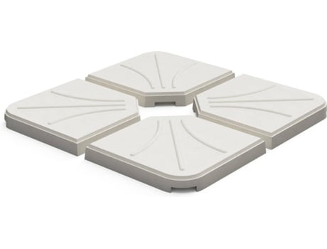 Suporte para Guarda-sol (4x) GOMO (Branco - 47.5x47.5x6cm)