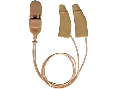EAR GEAR Mini Curvo Bege com Fio Aparelhos Auditivos Contra Umidade e Vento