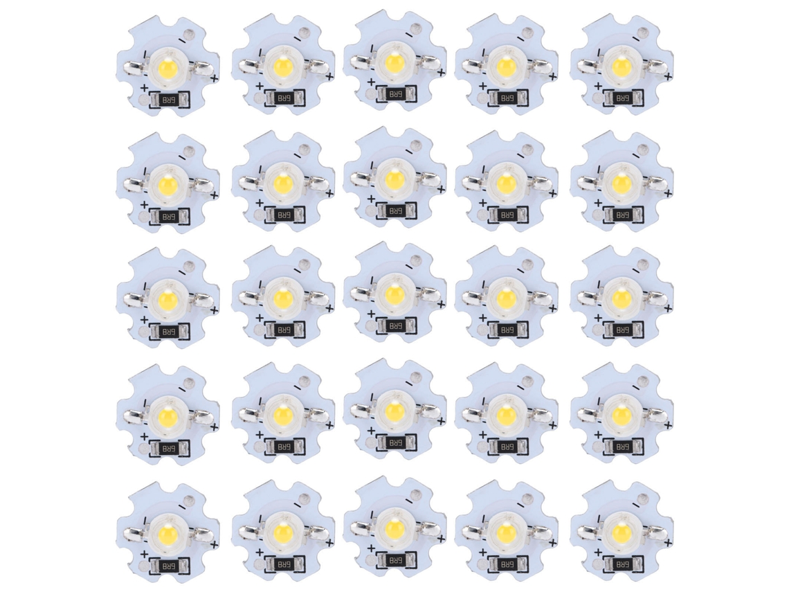 25pcs Chips LED 1W 5V 200lm Pingo de Lâmpada para Iluminação DIY