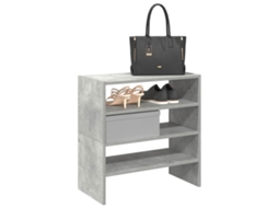 Vidaxl Sapateiras 2 Pcs Empilháveis 60x30x30,5 Cm Cinzento Cimento