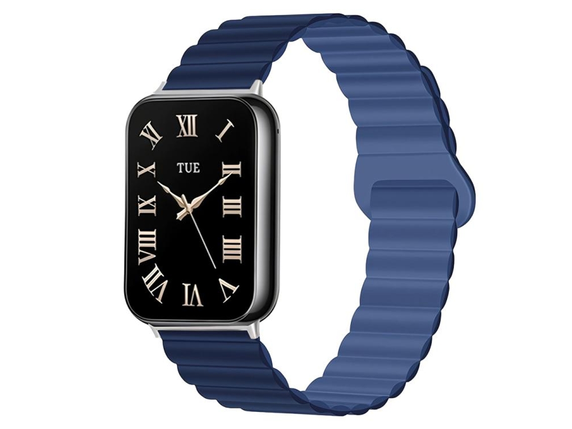 Bracelete para Redmi Watch 6 / 5 / 4 silicone magnético reversível com duas cores verde menta claro e verde estrelado XIAOMOYU