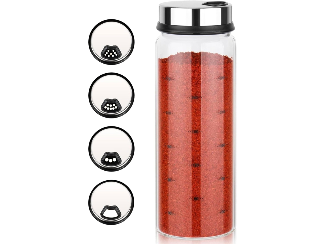 Pote de Especiarias 300ml com 4 Aberturas para Cozinha e Churrasco ZYBLSSBB