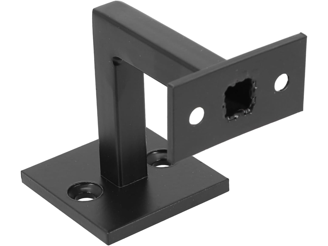 Suporte De Corrimão Em Aço Inoxidável, Suporte Giratório Preto Fosco Para Uso Interno E Externo, 6, 6cm De Altura, Base