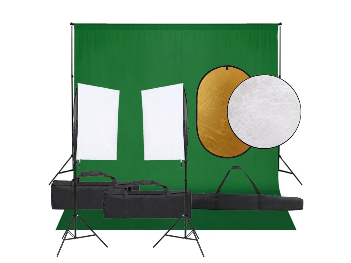 Photo Studio Kit, Photo Studio Kits Vidaxl Preto Aço (n/a)
