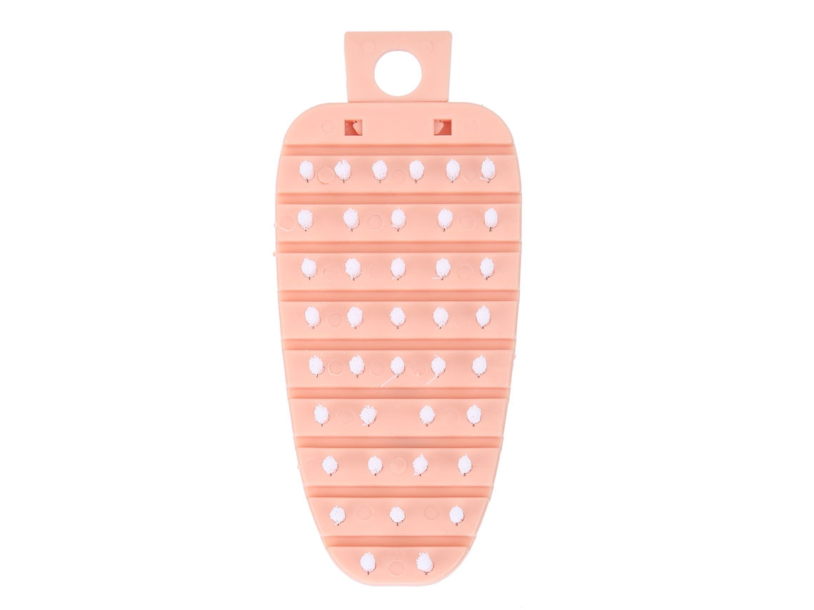 Escova de Legumes Carrot Shape, Pp+pe, Limpa Batatas, Frutas, 14x6cm, Rosa S/MARCA
