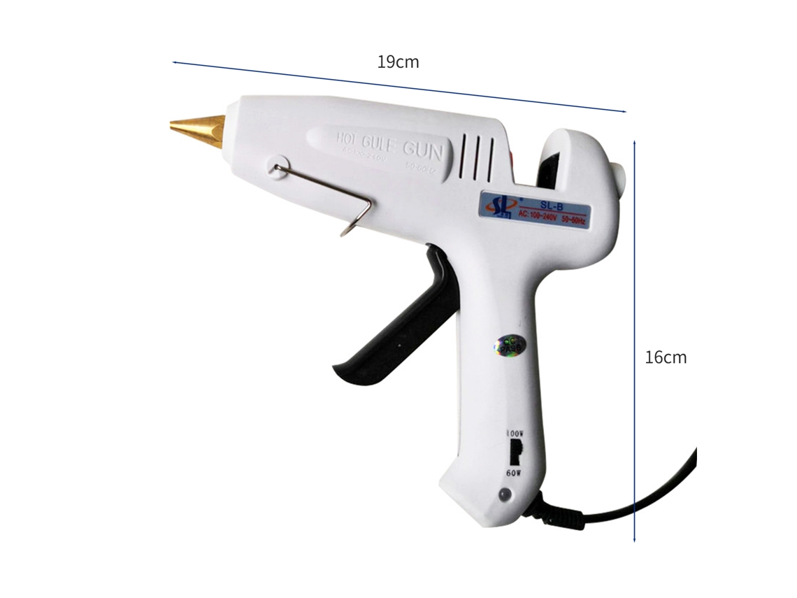 Pistola de Cola Quente Profissional 60w/100w com 11 Barras de Cola S/MARCA