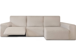 Capa de Chaise Longue Relax Direita EYSA Premium Jaz Tecido Multielástico (360 x 180 x 120 cm - Poliéster e Algodão - Lino)