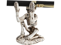 Porta Lápis Em Formato De Esqueleto 1 Peça Decoração Mesa, Ideal O Halloween E Organização De Materiais