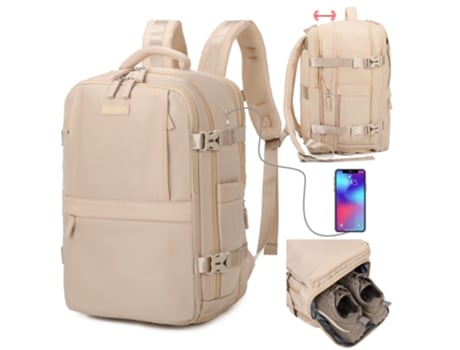 Mochila De Cabine Expansível 1990s Ryanair Bege (40x25x20 25cm 20l 25l)