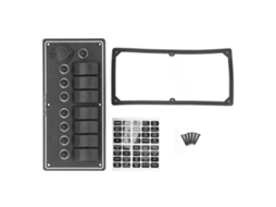 Painel De Interruptores Rocker 7 Gang 12v Com Protetor Contra Sobrecarga Para Barcos Rv Iates