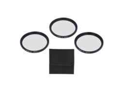 Kit de Filtros Estrela de 49mm, 3 Peças, Filtro Estrela Fino de 4/6/8 Pontos com Estojo para Câmera Micro SLR