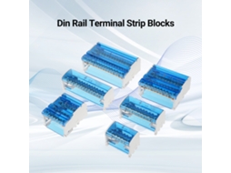Caixa De Terminal Com 4 Níveis Para Trilho Din Com Capa Transparente