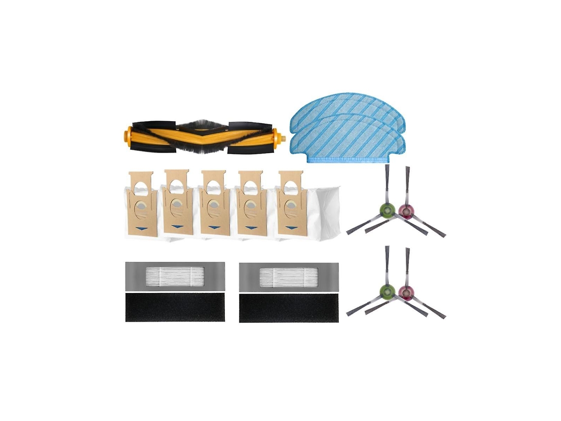 Acessórios de Aspirador Para Ozmo T8 Escova Principal Escova Lateral Filtro Mop Saco de Pó Conjunto de de Substituição