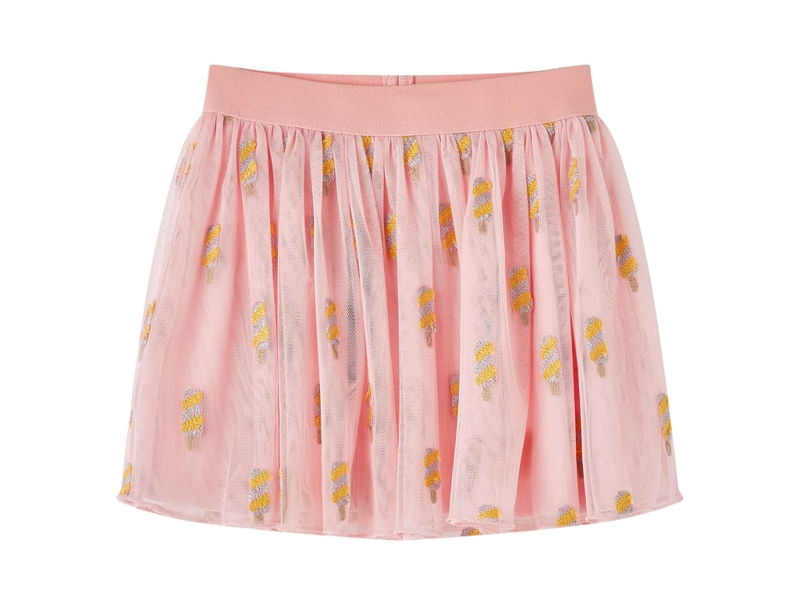 Saia De Tule Para Criança Rosa-claro 128